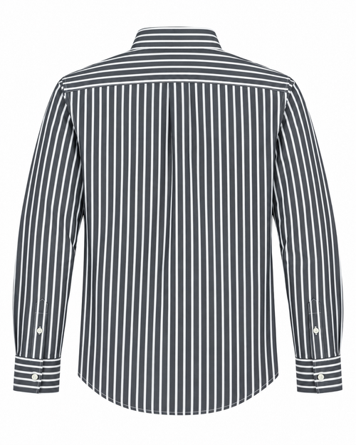 Men’s Black & White Vertical Stripe Shirt