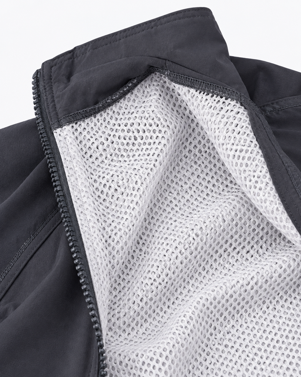 Men’s Premium Surplus Charcoal Grey Full-Zip Lightweight Jacket