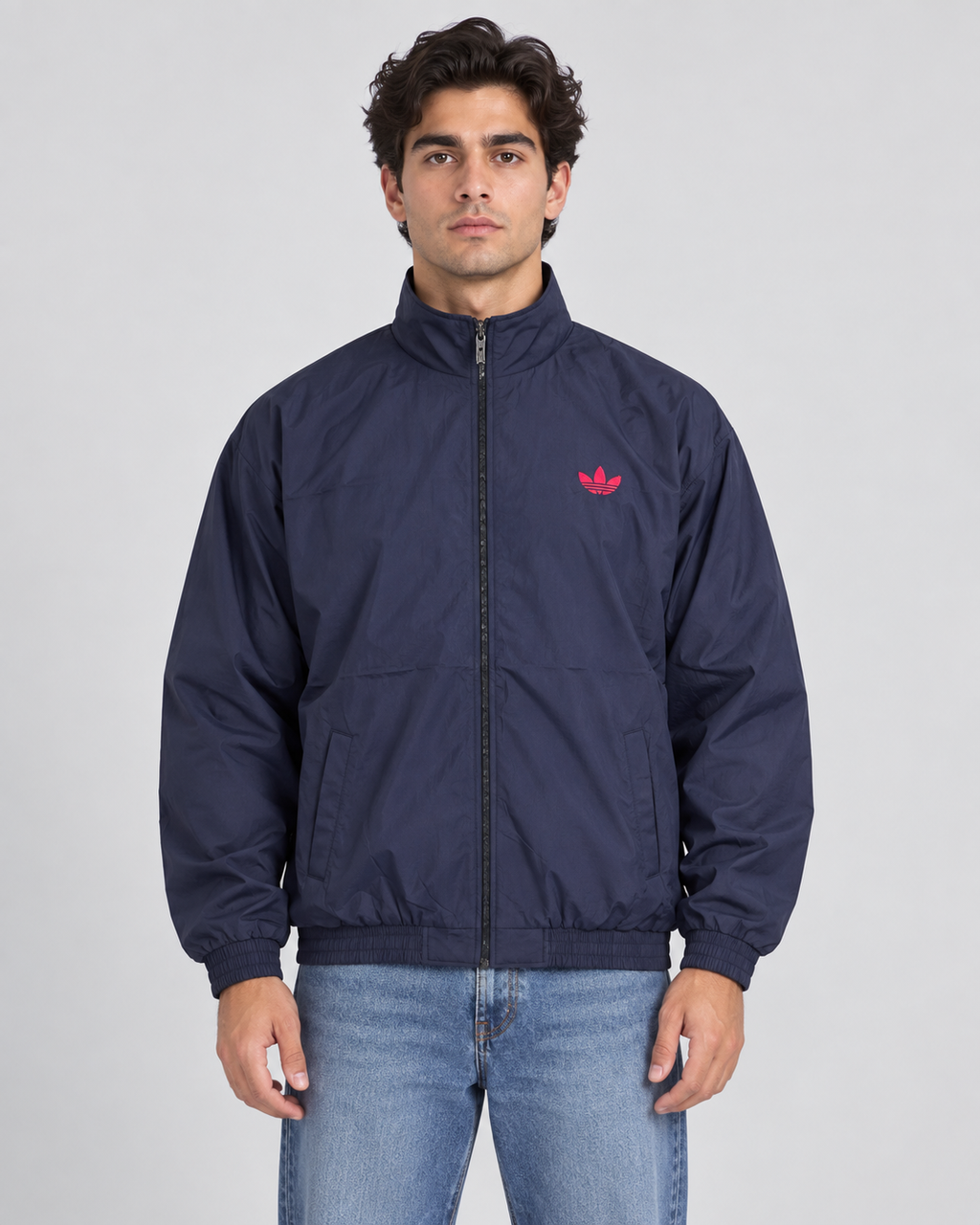 Men’s Premium Surplus Navy Blue Lightweight Track Jacket