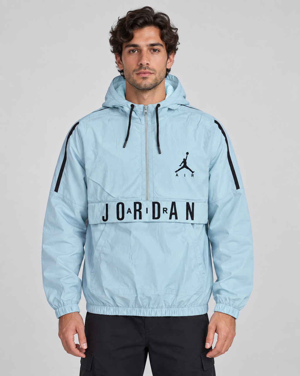Men’s Premium Surplus Sky Blue Air Hooded Windbreaker Jacket