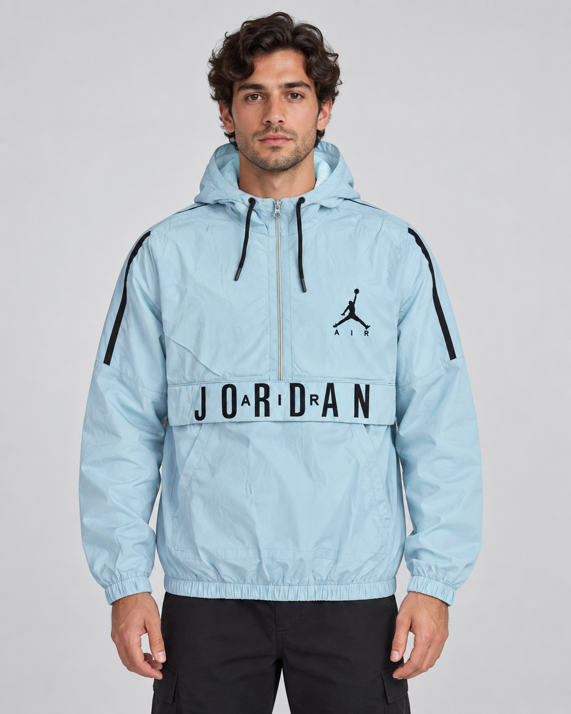 Men’s Premium Surplus Sky Blue Air Hooded Windbreaker Jacket