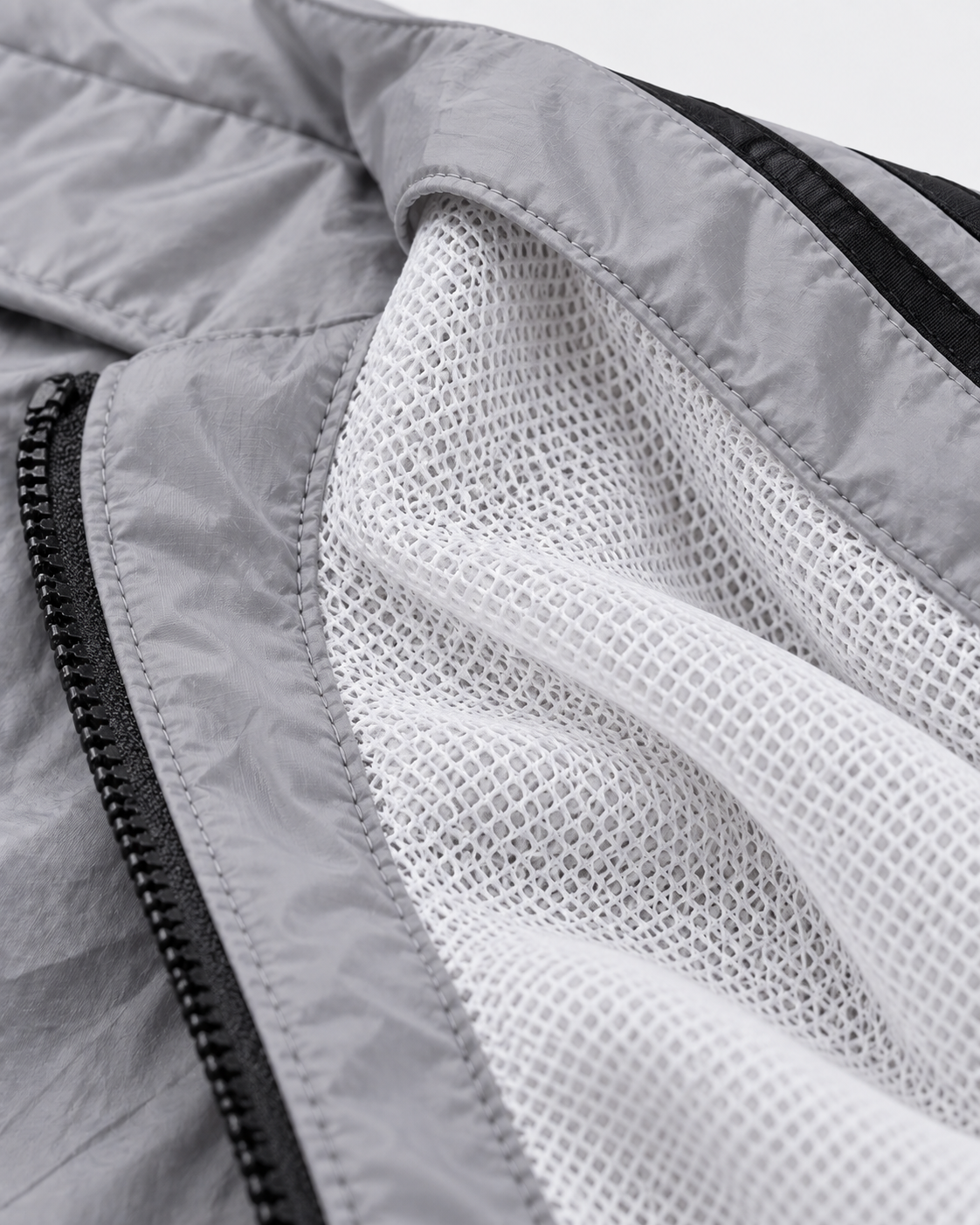 Premium Surplus Grey Striped Lightweight Track Jacket