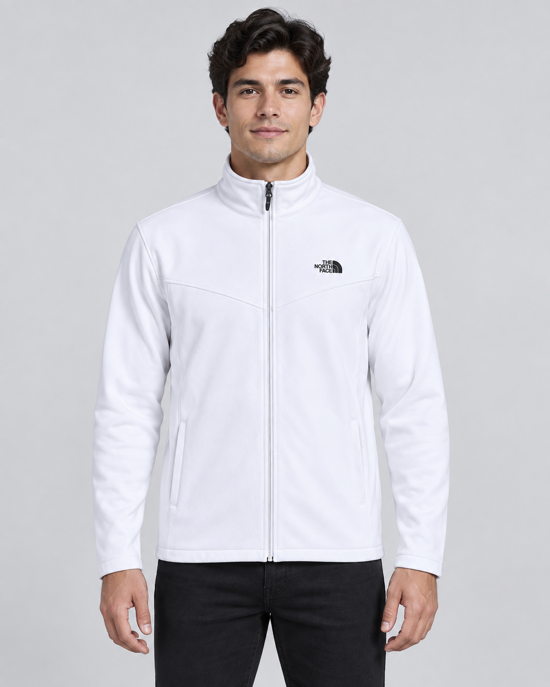 Premium Surplus White Full-Zip Jacket