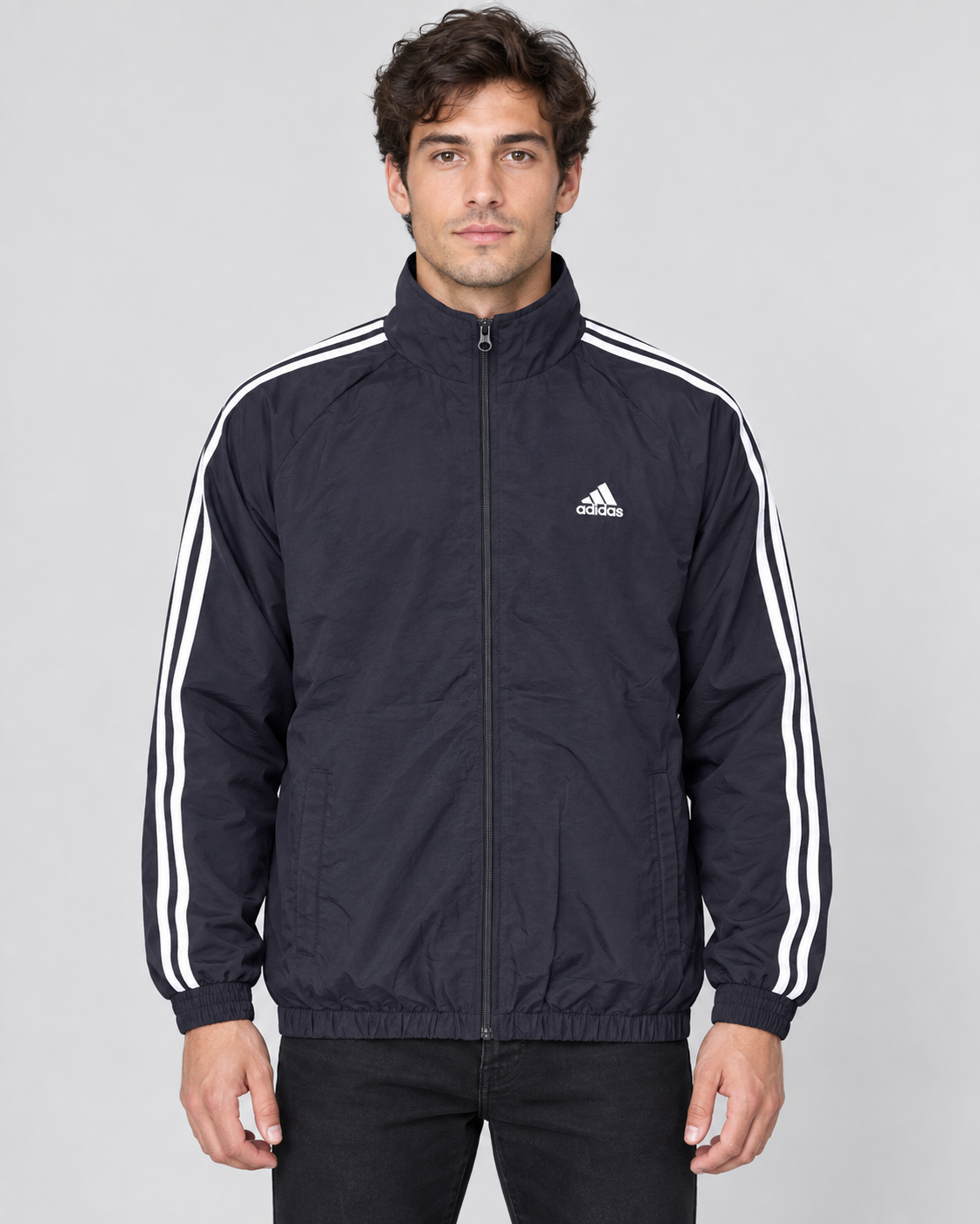 Premium Surplus Black & White Striped Track Jacket