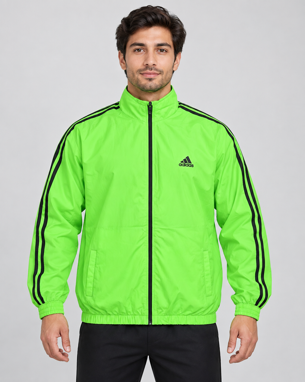 Premium Surplus Neon Green Lightweight Track Jacket