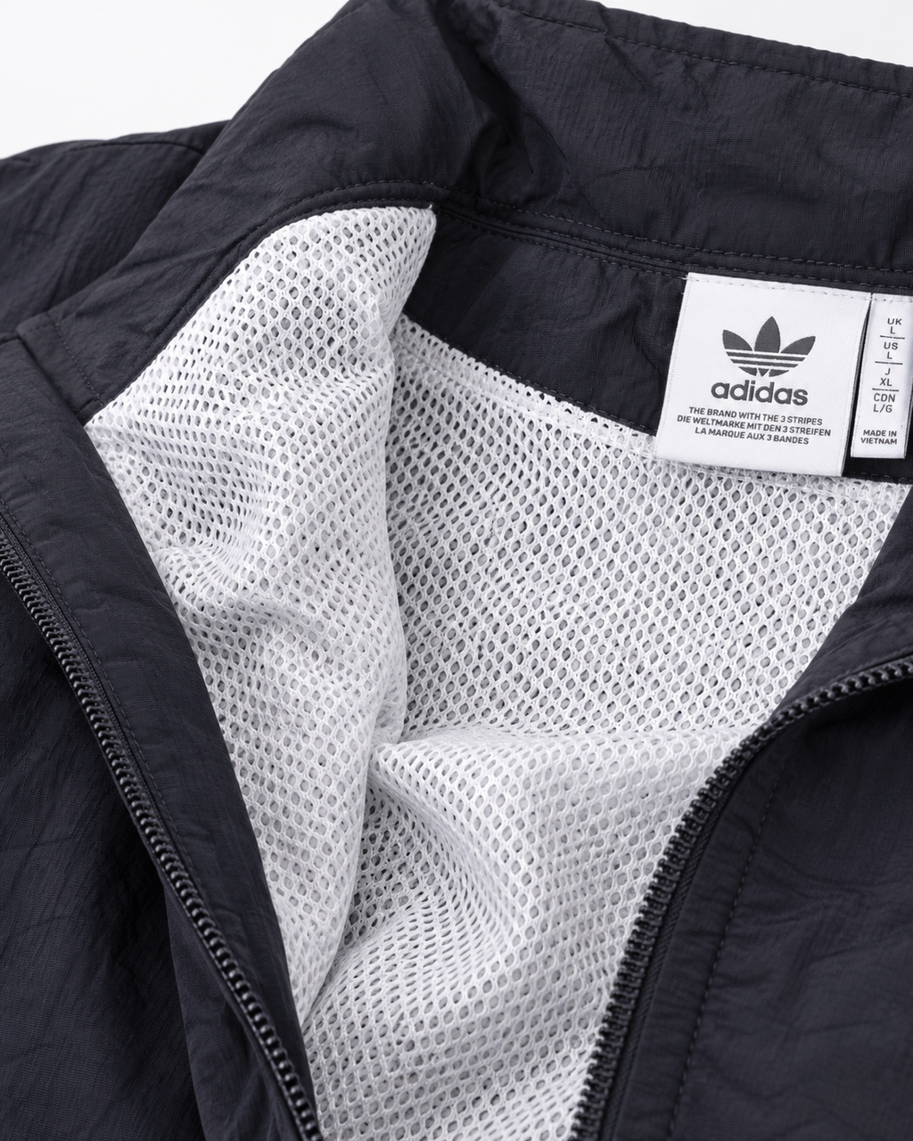 Premium Surplus Black Lightweight Track Jacket