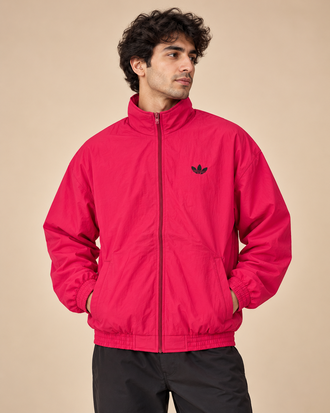 Premium Surplus Red Lightweight Track Jacket
