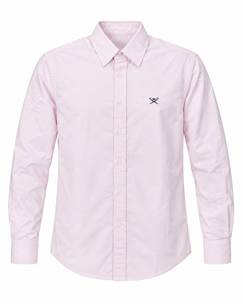 Men’s Light Pink Long-Sleeve Button-Down Shirt