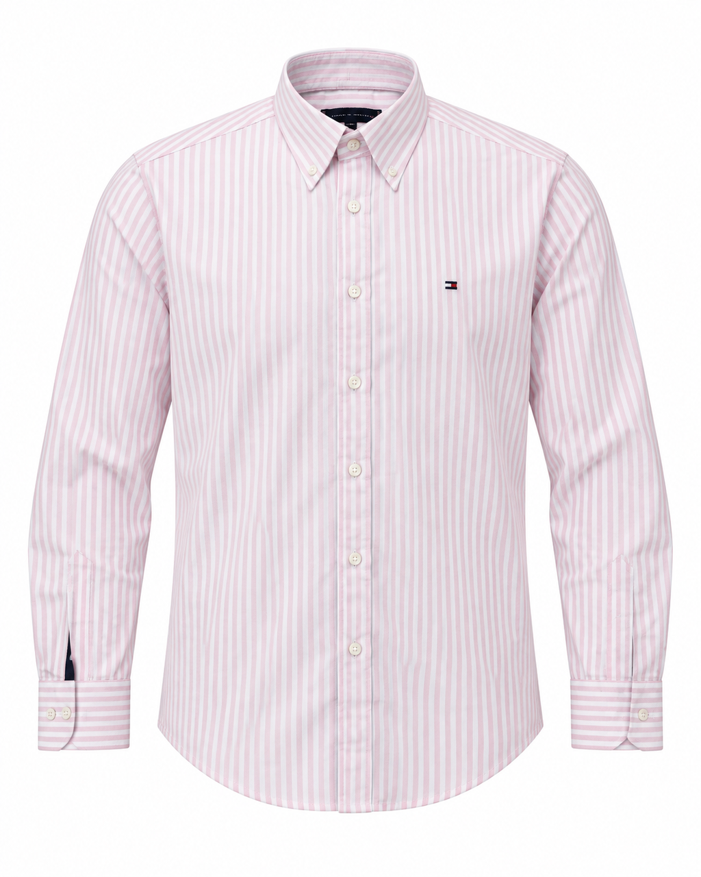Pink Pinstripe Oxford Shirt – Classic Fit