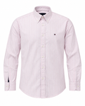 Pink Pinstripe Oxford Shirt – Classic Fit