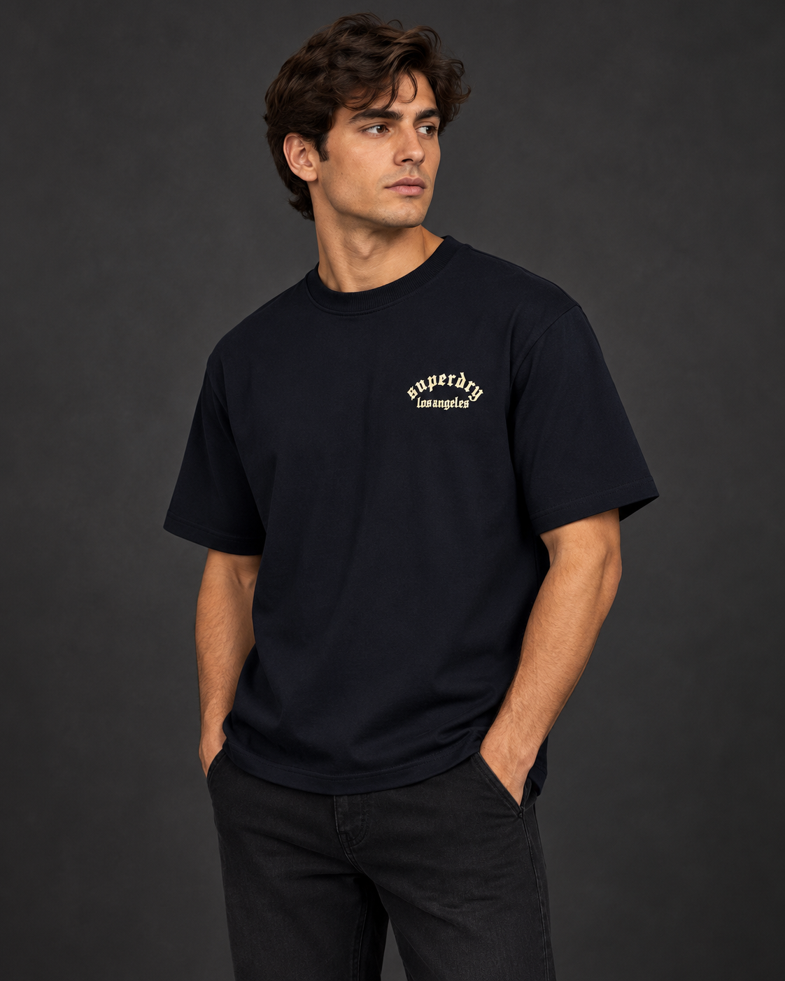 Superdry Black Graphic T-Shirt