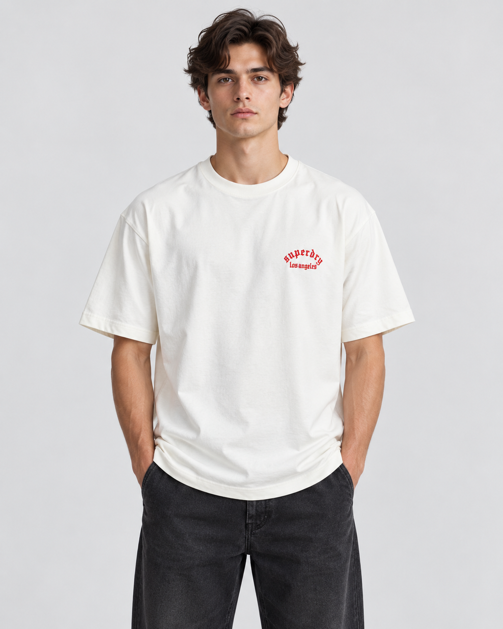 Superdry Eagle Graphic T-Shirt – Off White