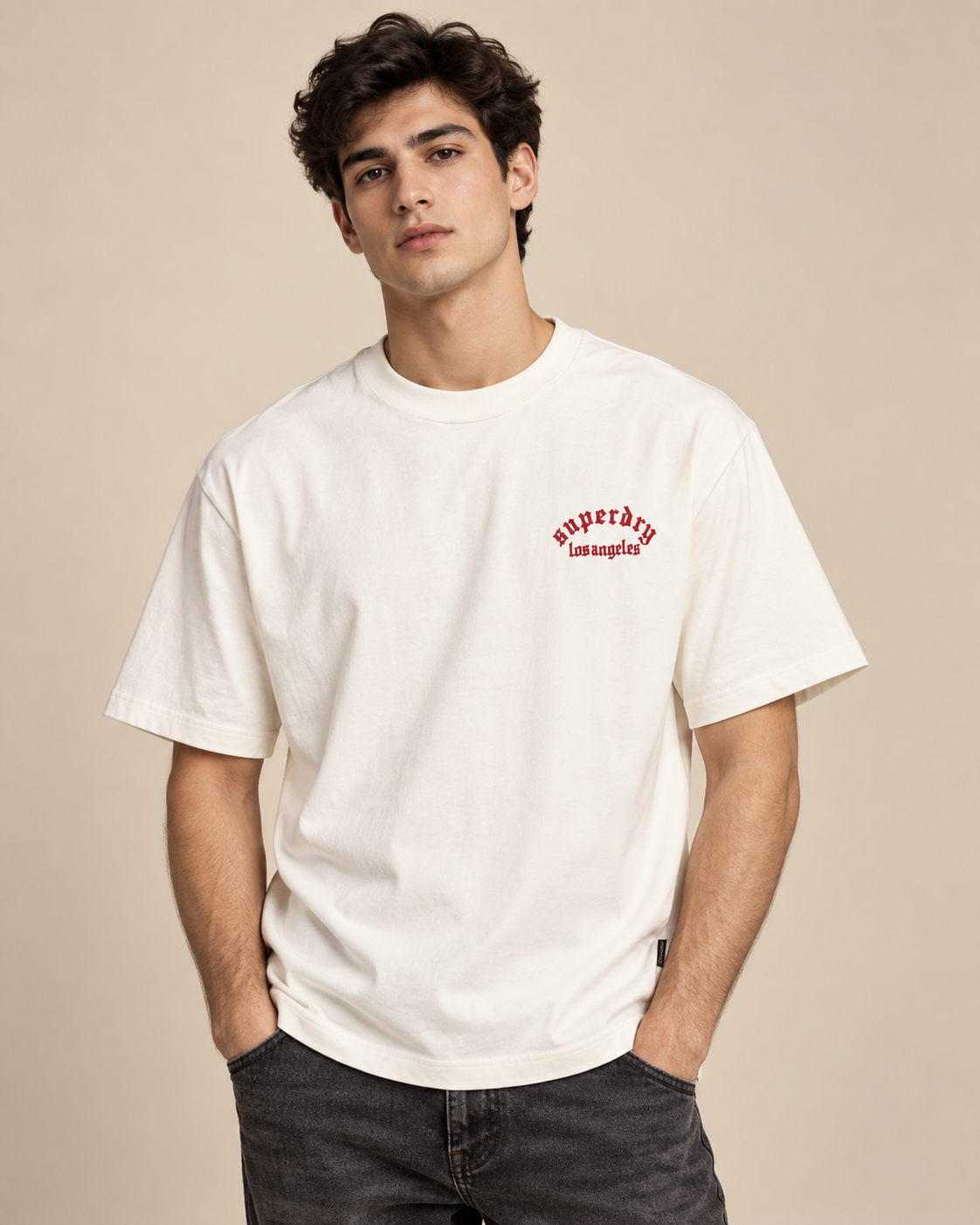 Superdry Eagle Graphic T-Shirt – Off White