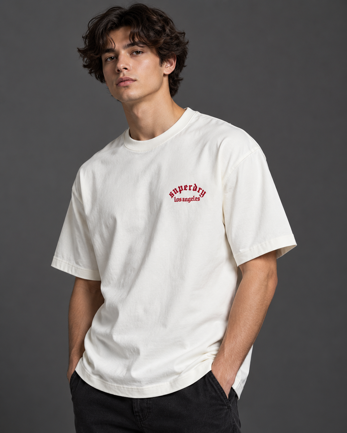 Superdry Eagle Graphic T-Shirt – Off White