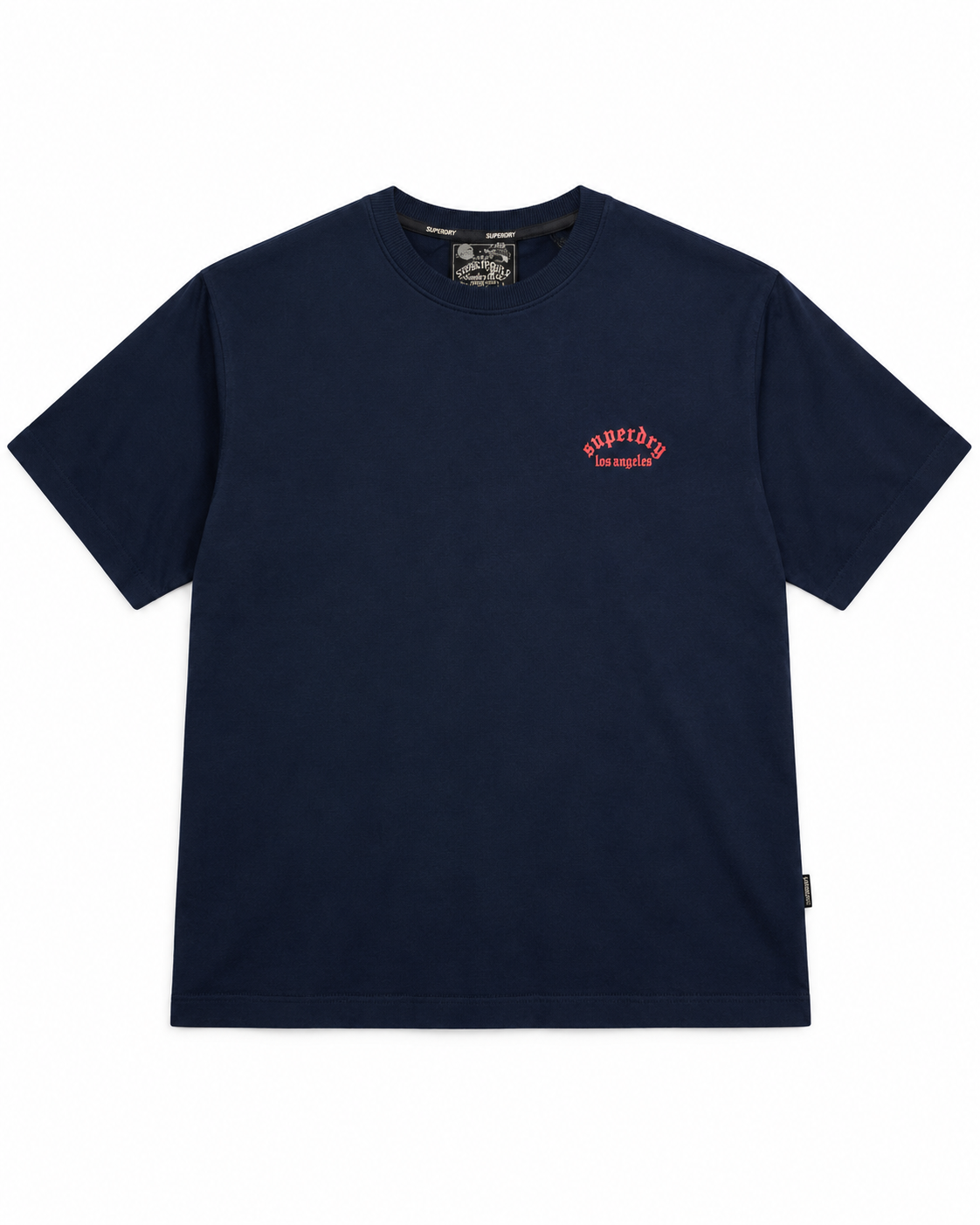Eagle & Roses Graphic T-Shirt – Navy Blue