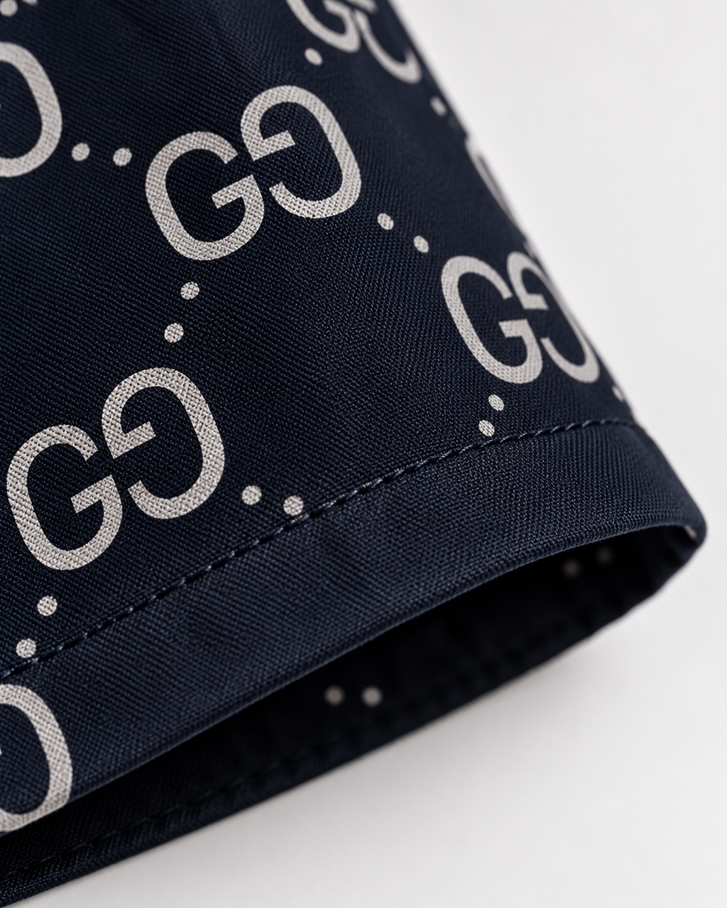 Men’s Black Monogram Print Drawstring Shorts