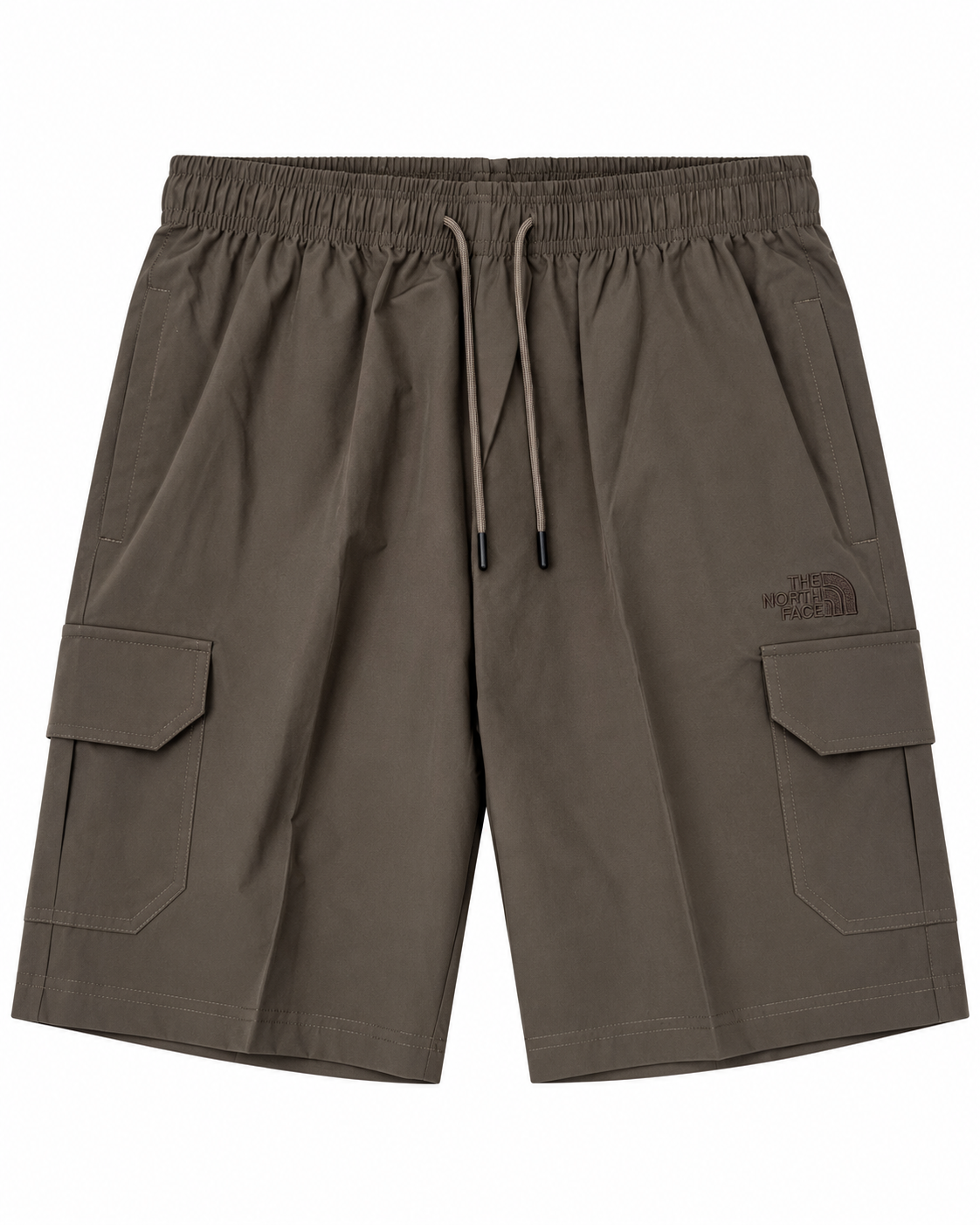 Men’s Taupe Cargo Shorts with Drawstring Waist