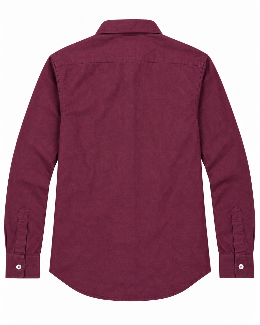 Men’s Burgundy Bear Graphic Button-Down Shirt