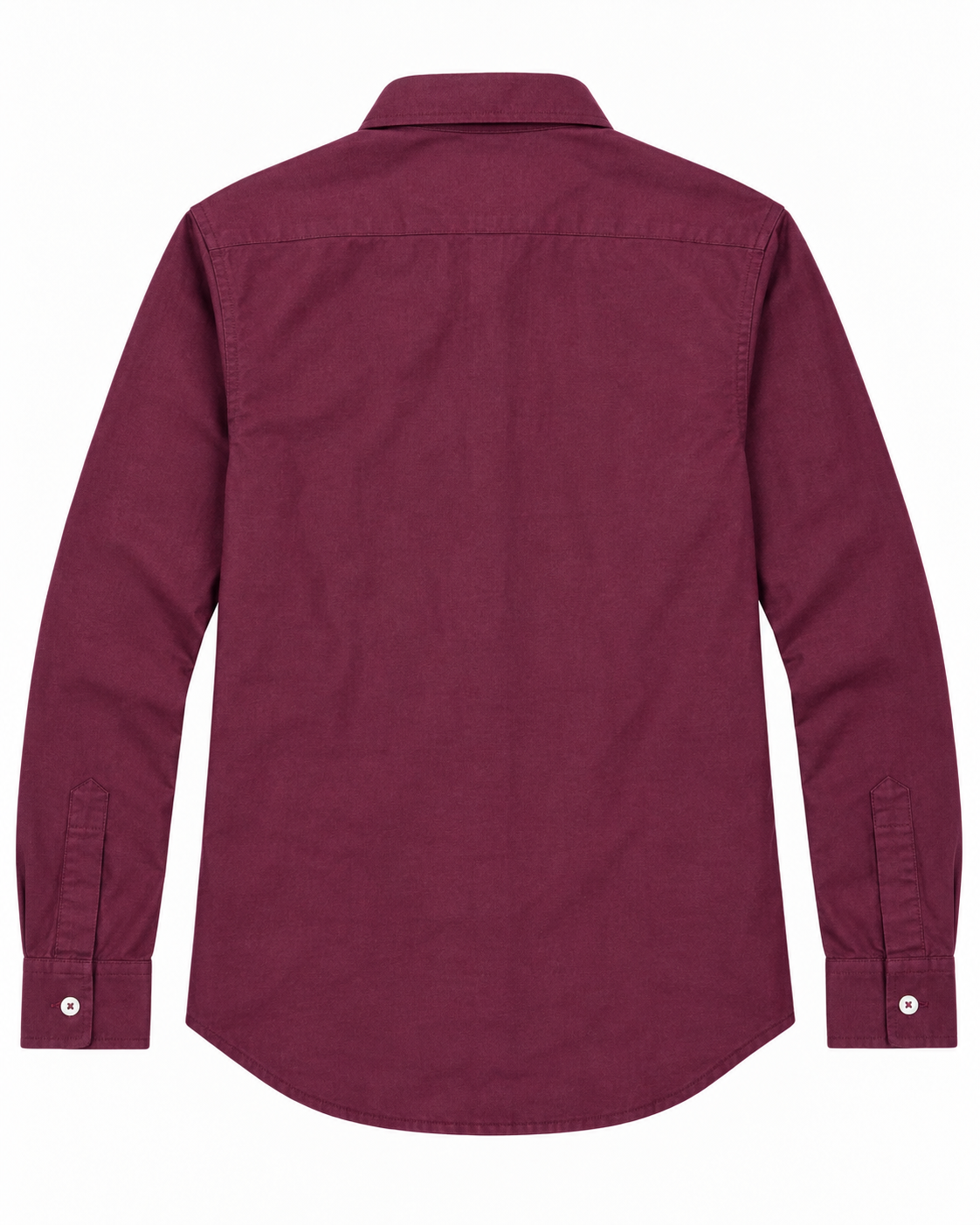 Men’s Burgundy Bear Graphic Button-Down Shirt