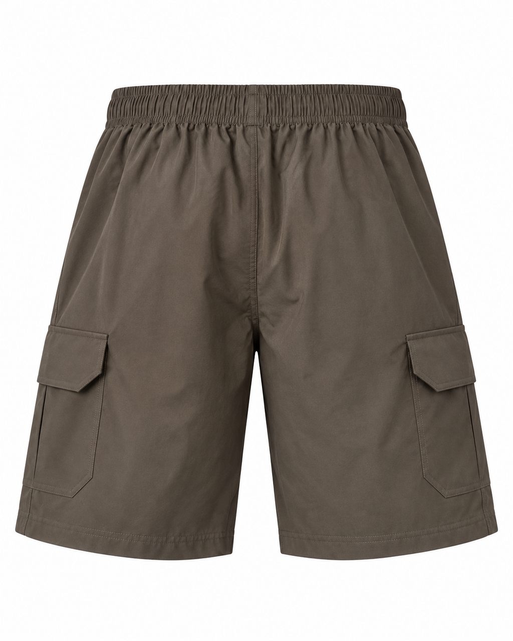 Men’s Taupe Cargo Shorts with Drawstring Waist