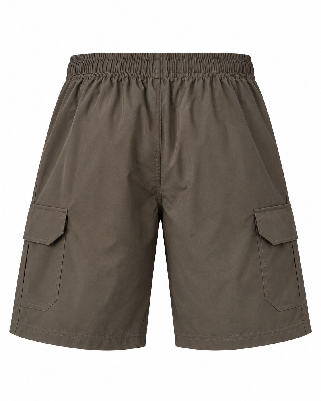 Men’s Taupe Cargo Shorts with Drawstring Waist