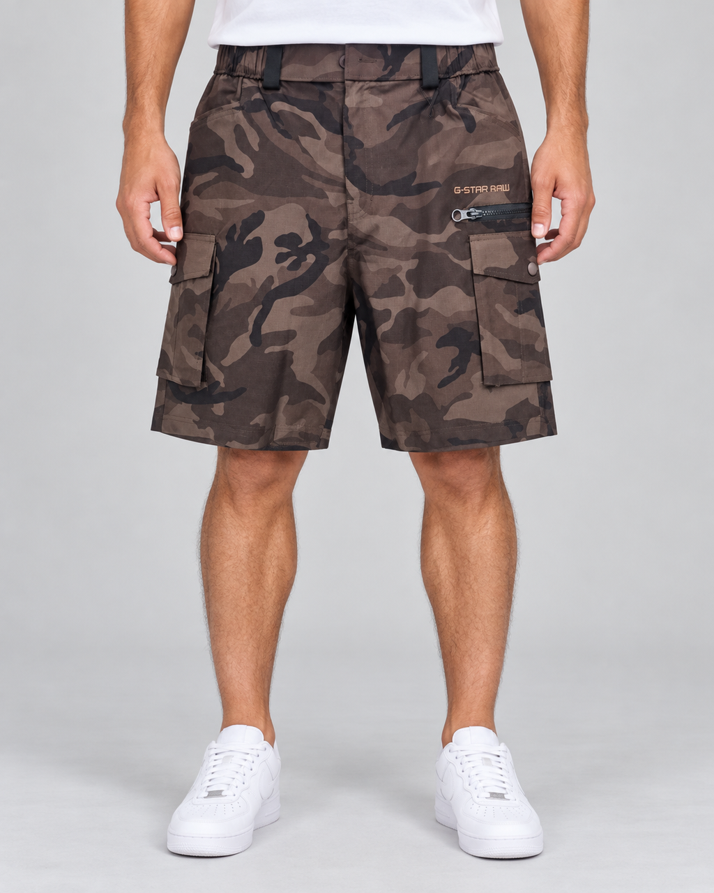 Men’s Brown Camouflage Cargo Shorts