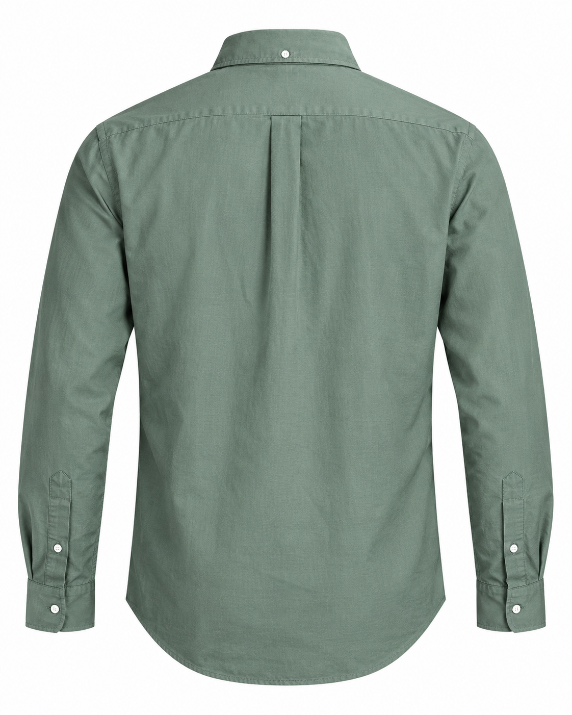 Men’s Sage Green Bear Embroidered Button-Down Shirt