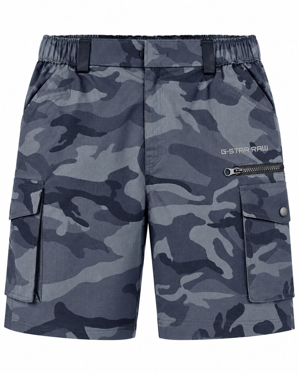 Men’s Blue Grey Camouflage Cargo Shorts