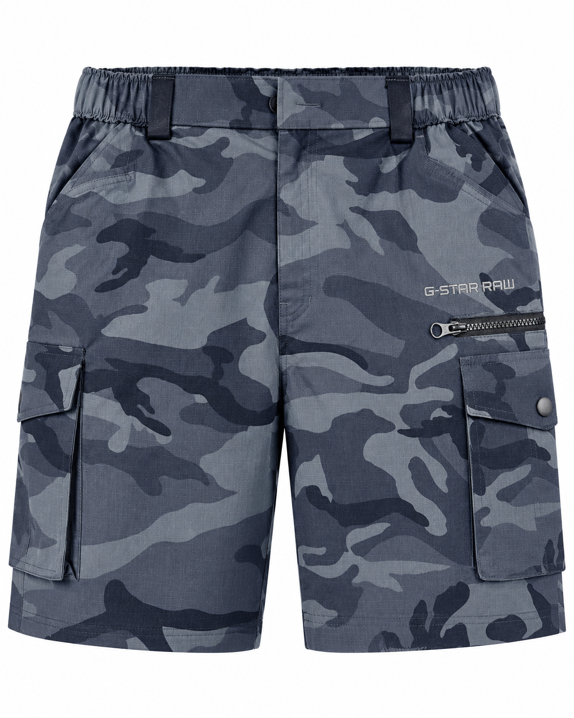 Men’s Blue Grey Camouflage Cargo Shorts