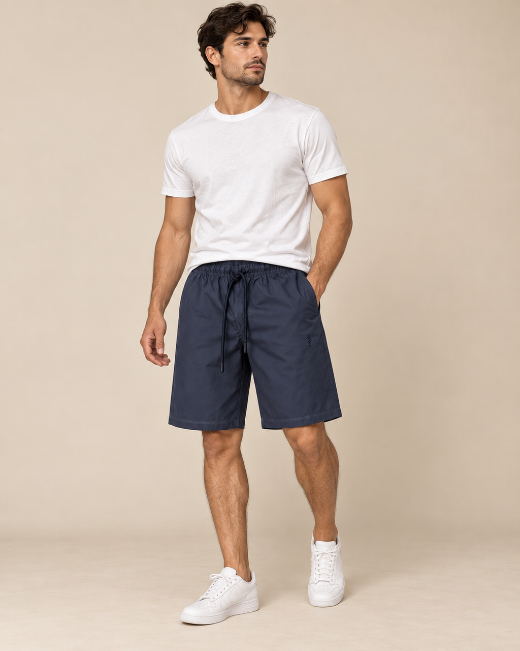Men’s Black Drawstring Shorts