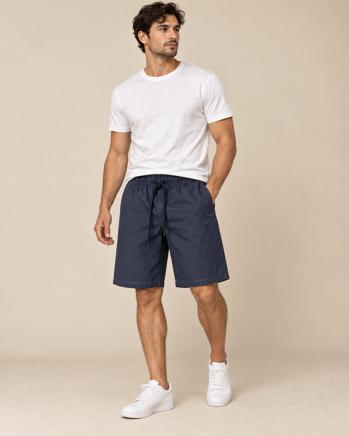 Men’s Black Drawstring Shorts