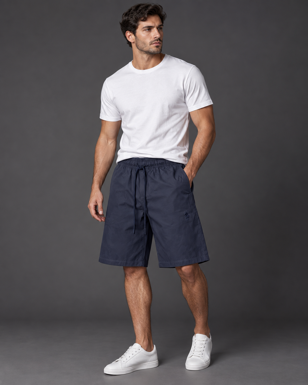 Men’s Black Drawstring Shorts
