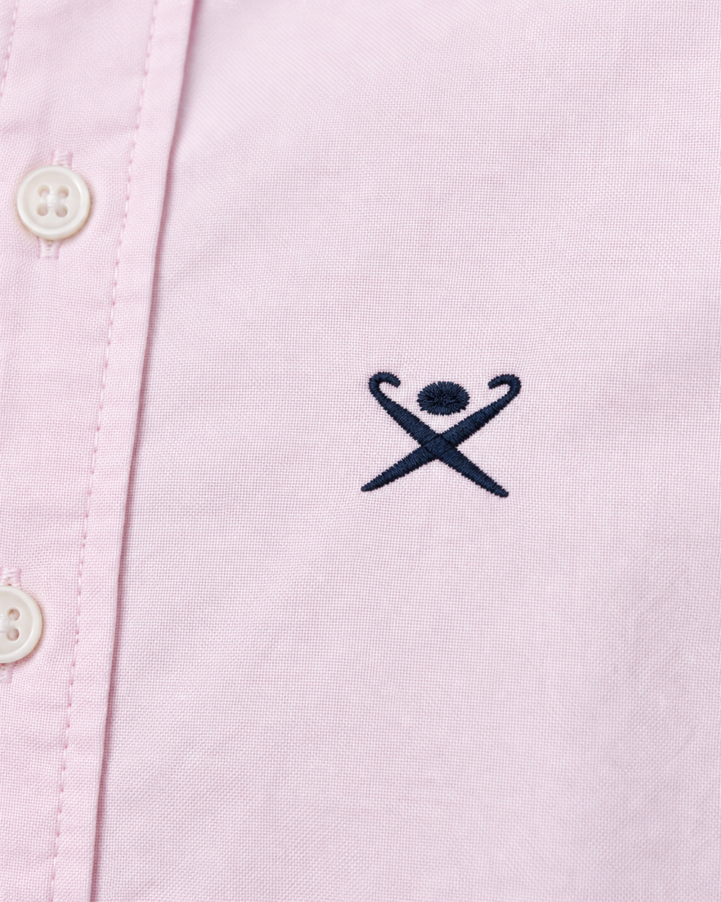 Men’s Light Pink Long-Sleeve Button-Down Shirt