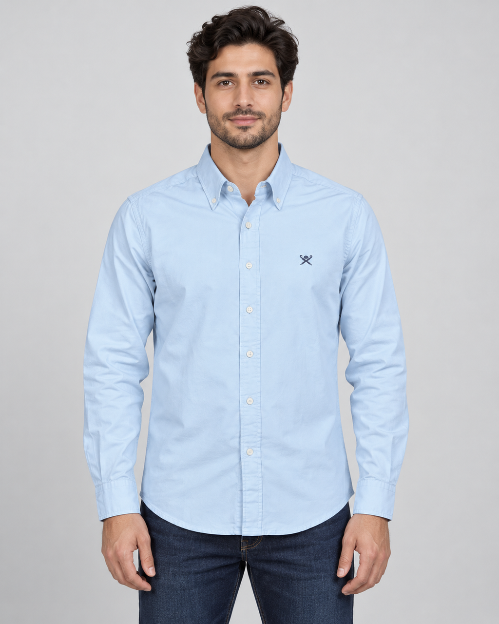 Sky Blue Oxford Shirt – Classic Fit