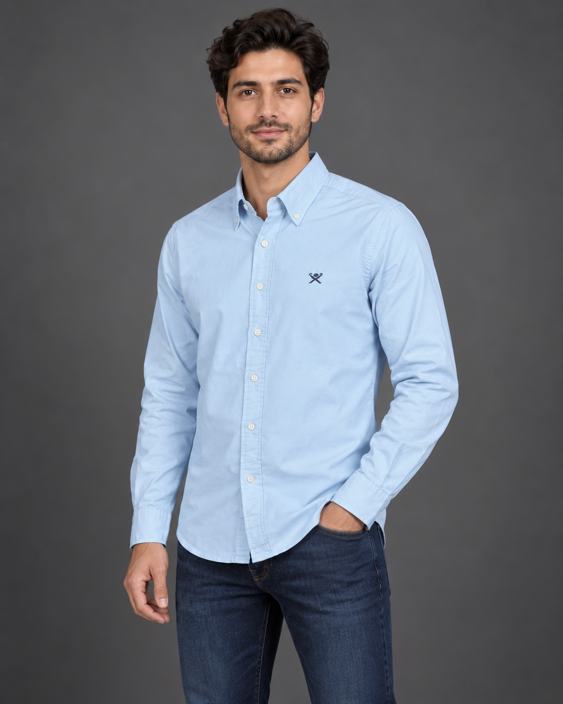 Sky Blue Oxford Shirt – Classic Fit