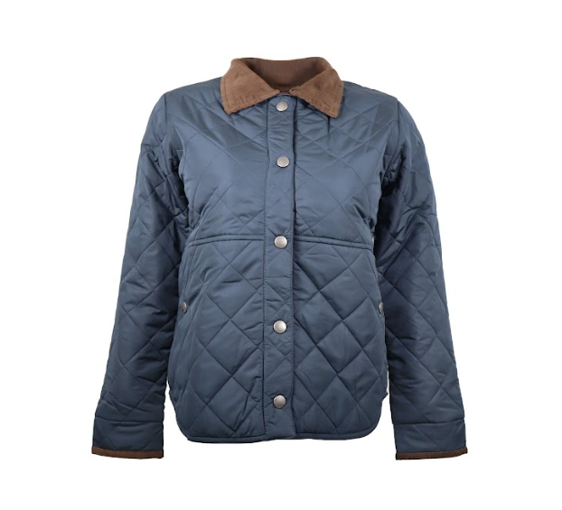 Men’s Quilted Grey Winter Jacket – Water Resistant & Stylish
