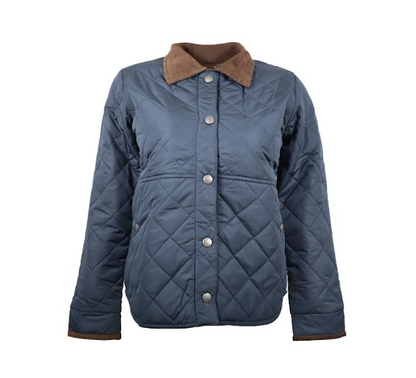 Men’s Quilted Grey Winter Jacket – Water Resistant & Stylish