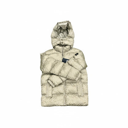 BOSS Inspired Quilted Winter Jacket with Detachable Hood